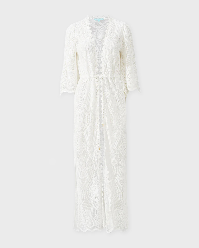 Melissa Odabash Kaftan Nellie  White L