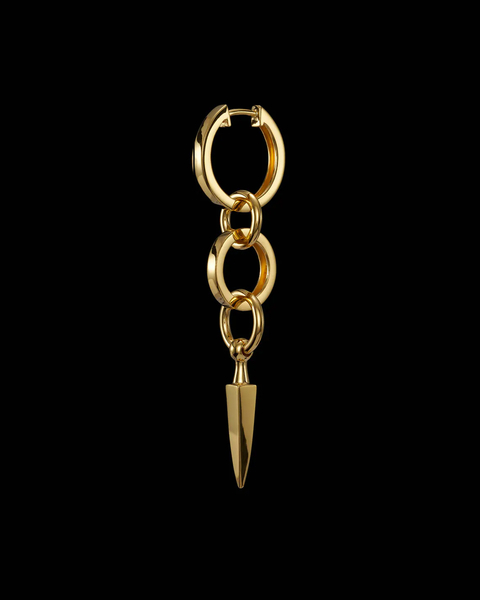 Earring Chaos Queen Plain Guld ONESIZE 1