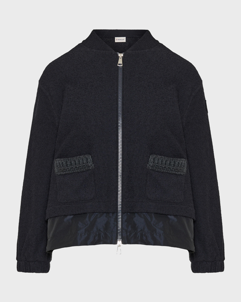 Cardigan Zip Up Navy 1