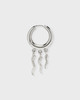 MARIA BLACK Earrings Gaia Huggie  Silver ONESIZE