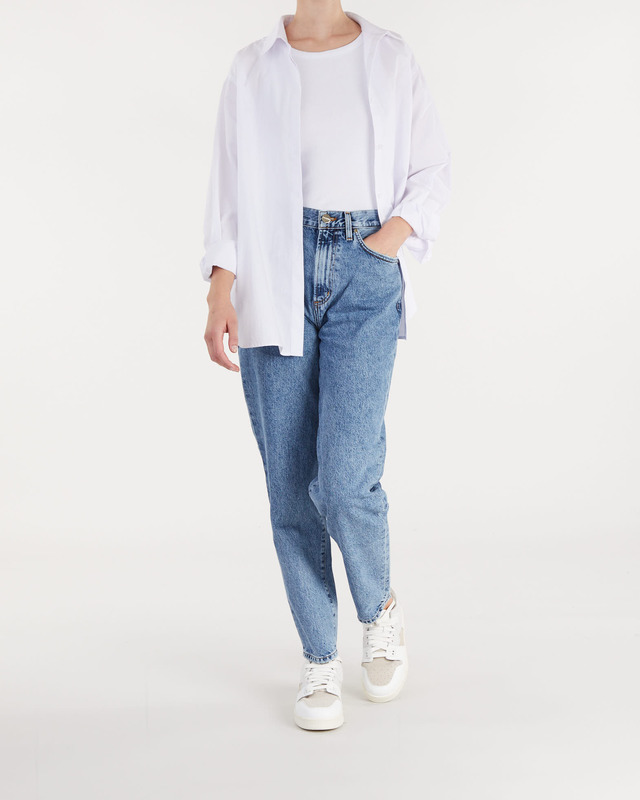 GOLDSIGN The Peg Jean In Collier Mid blue | WAKAKUU