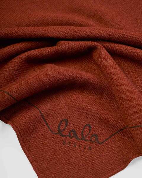 Cashmere Scarf Traingle Solid M Red M 2