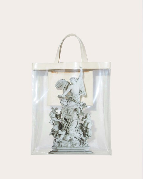 Clear Print Tote Bag Transparent ONESIZE 1
