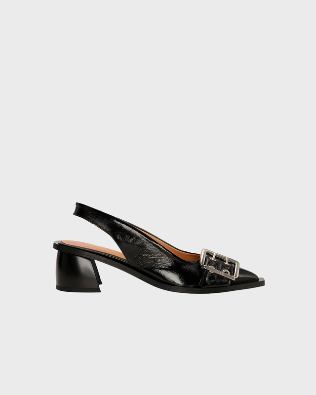 Ganni Pumps Feminine Buckle Slingback Black EUR 36