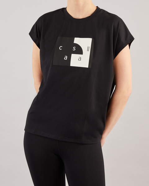 Tränings t-shirt Boxy Tee Svart 1