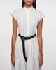 Max Mara Studio Dress Flounced Cotton Shirt  White IT 44 (EUR 38)