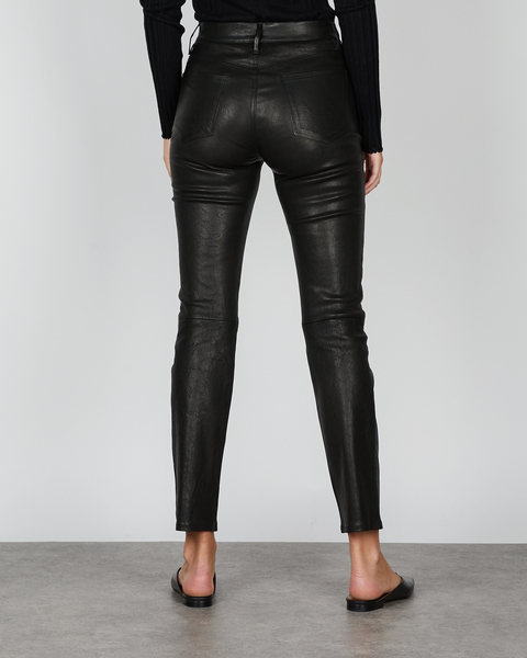 Leather Trousers Le Sylvie Pant Svart 2