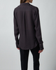 Acne Studios Bluse Cowl Collar Silk Granit 36