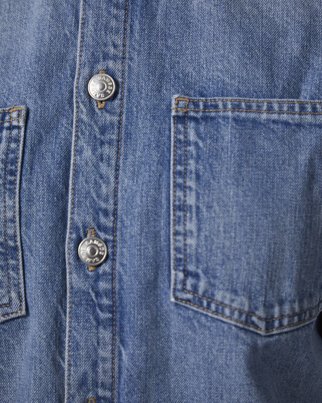 Samsøe Samsøe Skjorte Saharp seam 16141 Light blue wash M