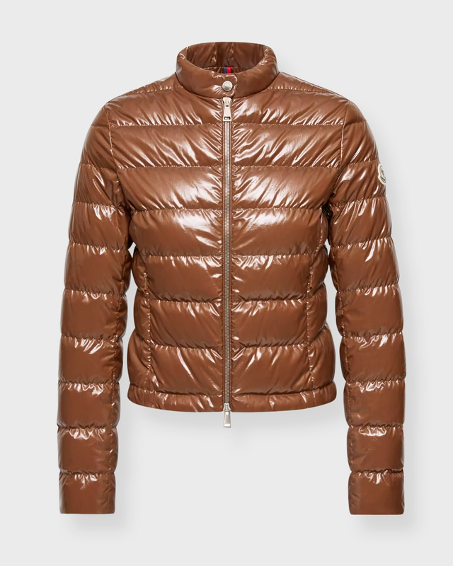 Moncler Jacket Papillon Short Down Brown MONCLER 3 (M/L)