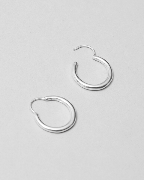 Earrings Hungry Baby Snake Polished Silver ONESIZE 1