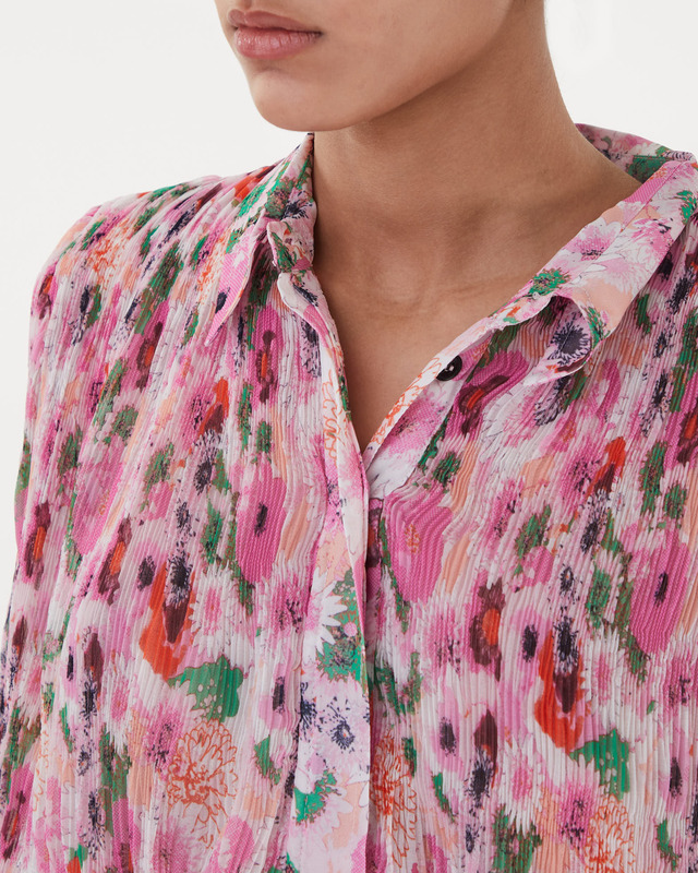 Ganni Georgette Blouse  Ljusrosa 40