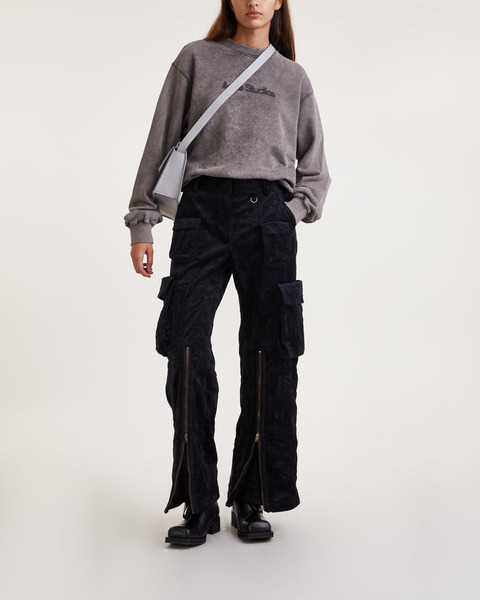 Trousers Cargo Velvet Svart 2