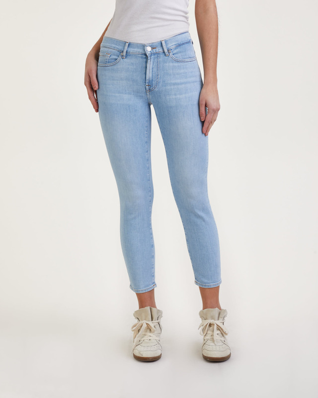 7 For All Mankind Jeans Roxanne Ankle Wind Catcher Ljusblå 31