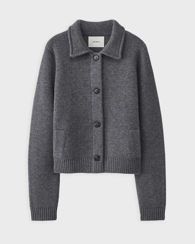 LISA YANG Cardigan Lynna Cashmere Grå 2 (M-L)