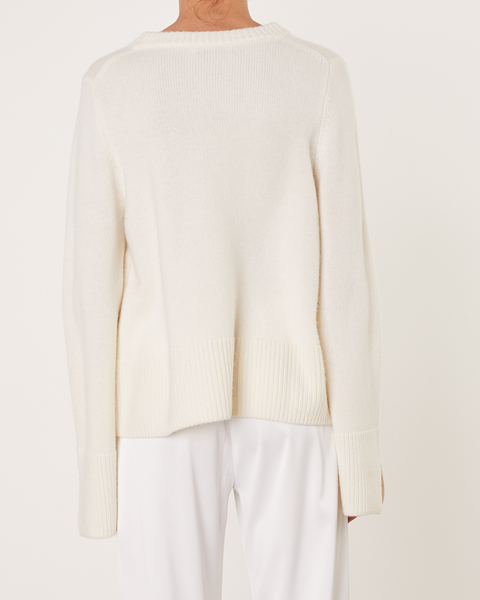 Sweater R-neck Wool Offwhite 2