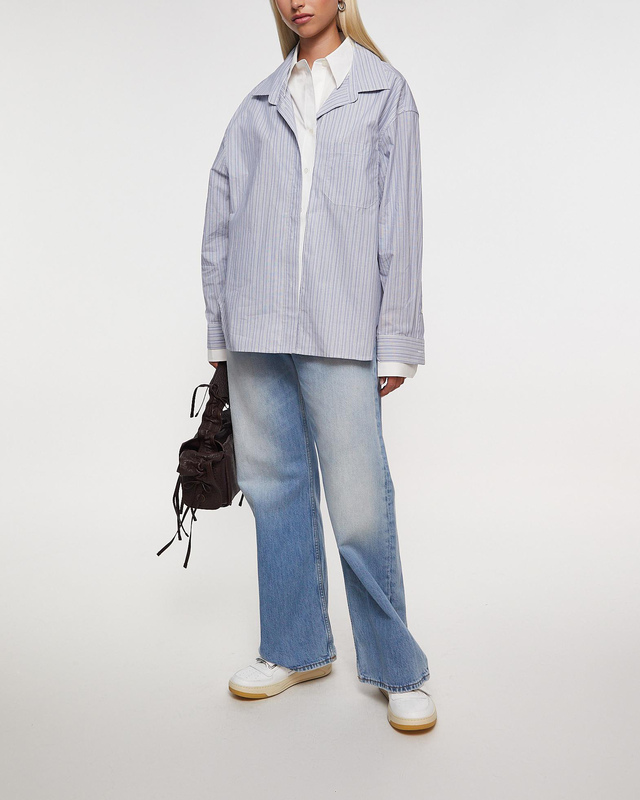 Acne Studios Skjorta Soublera Striped Blå/vit 40