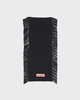 Acne Studios Scarf Soft Wool Fringed Black ONESIZE