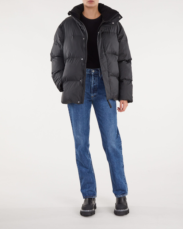 Rains Jacket Boxy Puffer Jacket Black L