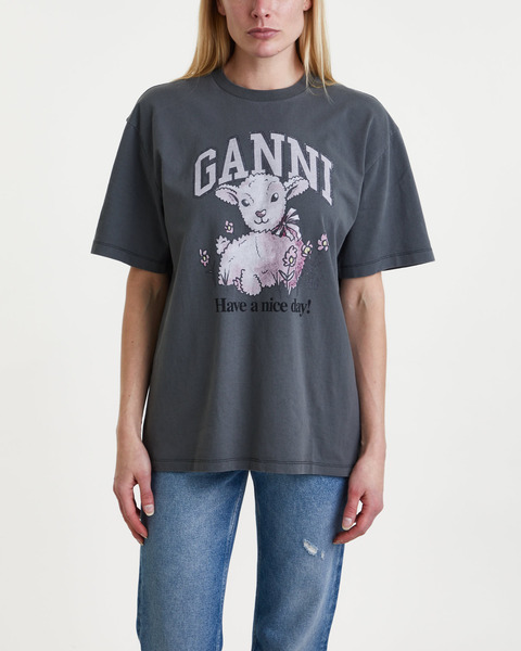 T-Shirt Future Heavy Jersey Lamb Grå 1