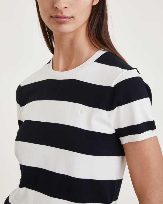 POLO Ralph Lauren T-Shirt Stripe Short Sleeve Multicolor L