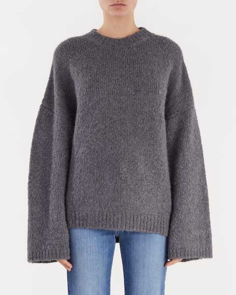 Sweater Fluffy Jumper Grå 1