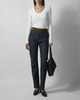 Dagmar Jeans Straight Leg Denim Raw blue W27/L32