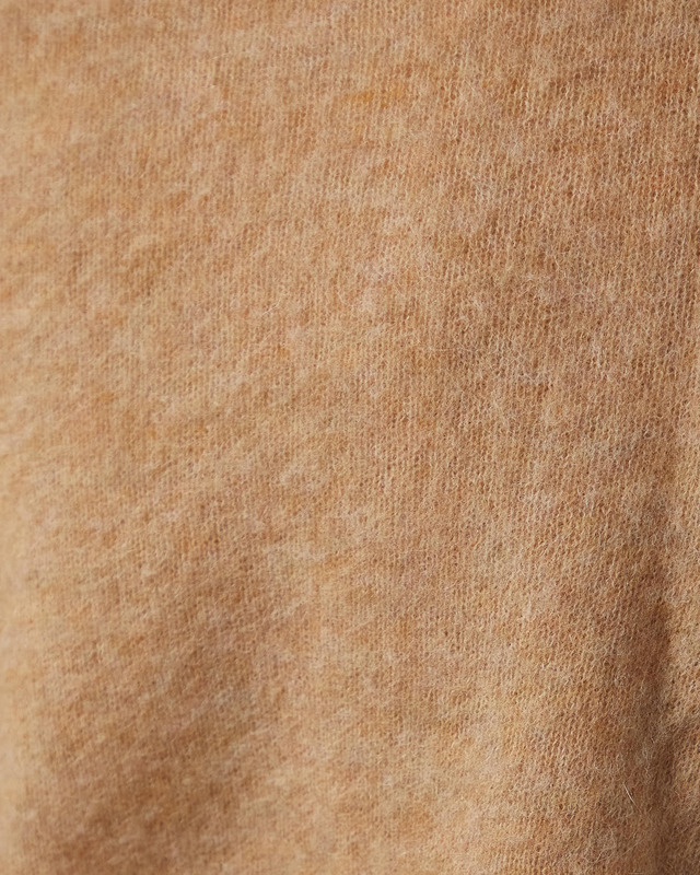 GANNI Tröja Brushed Alpaca Crewneck Camel XL