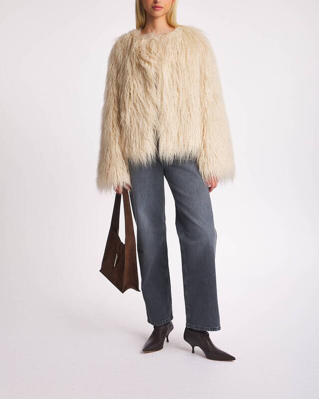 Malina Jacka Manda Faux Fur Vanilj L