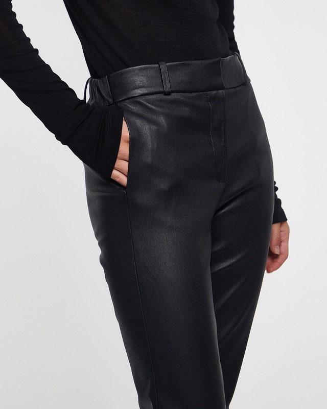 Wakakuu Icons Trouses Stretch Leather Pants Black 38