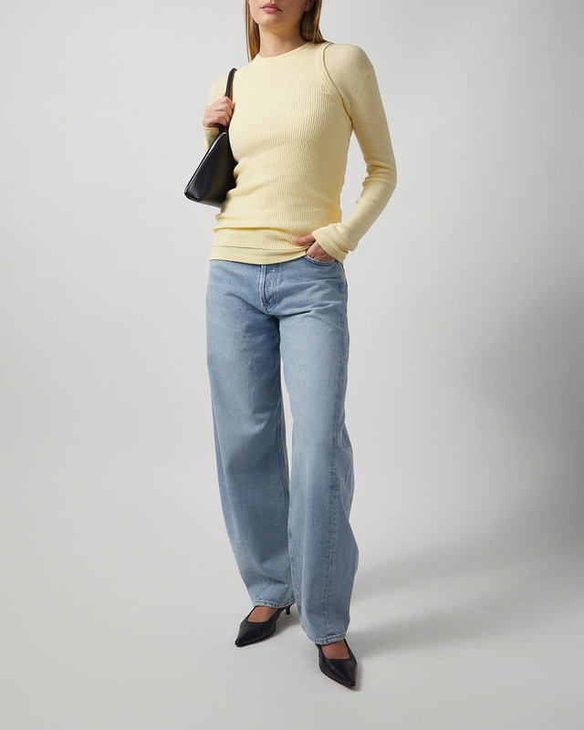 AGOLDE Jeans Luna Pierced Taper Light blue wash 30