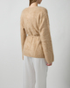 Soft Goat Cardigan Brushed Camel S