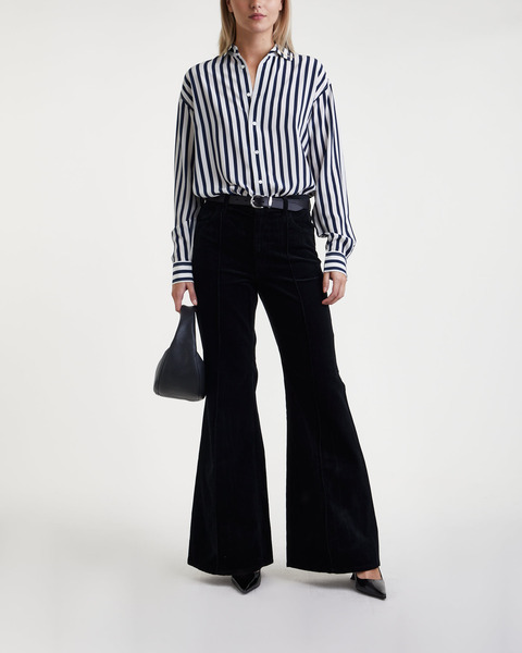 Skjorta Long Sleeve Stripe Silk Multicolor 2
