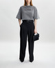 Acne Studios T-Shirt Relaxed Faded Logo Grå S