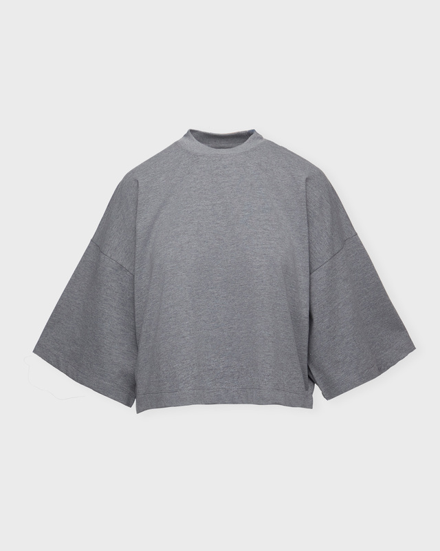Wakakuu Icons T-shirt Oversized Cropped Grå L