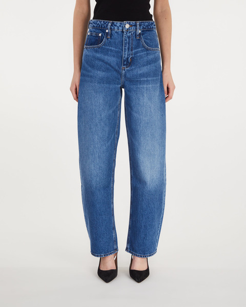 Jeans Long Barrel Blå 1