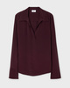 Filippa K Blouse Half Placket Burgundy  38