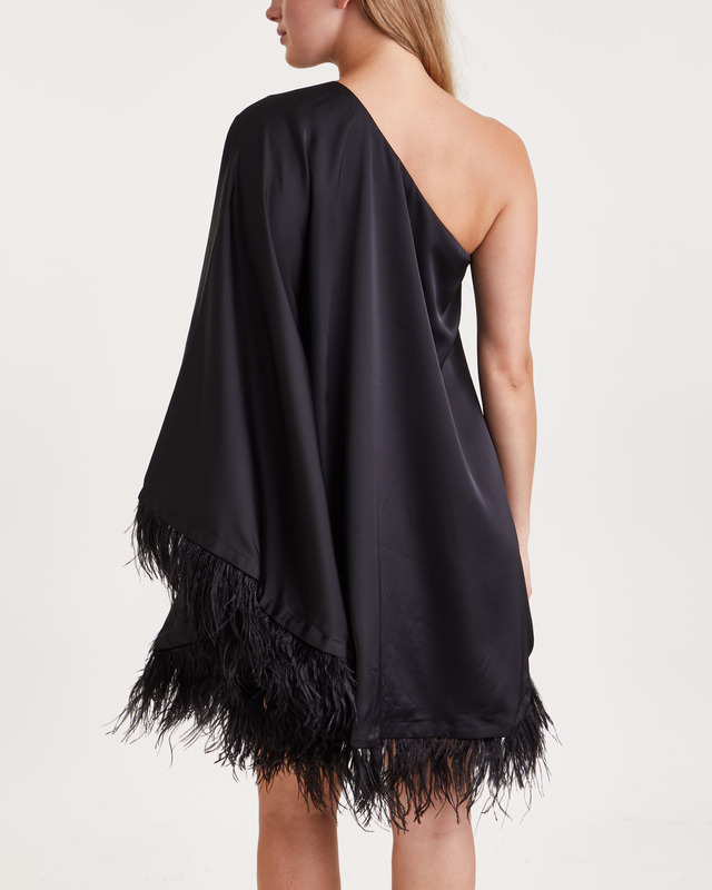 Malina Klänning Andrea feather mini Svart S