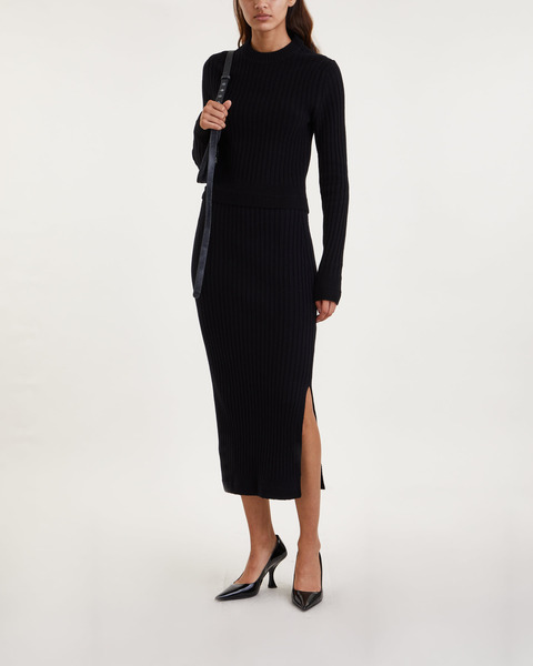 Tröja Wool Rib Svart 2