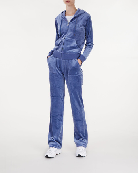 Byxor Del Ray Classic Velour  Grå/blå 2