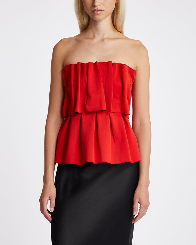 Dagmar Top Sculpted Tube Red 38