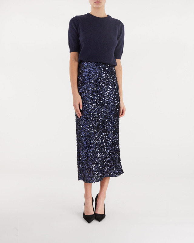 Wakakuu Icons Skirt Chloe Sequin  Navy S