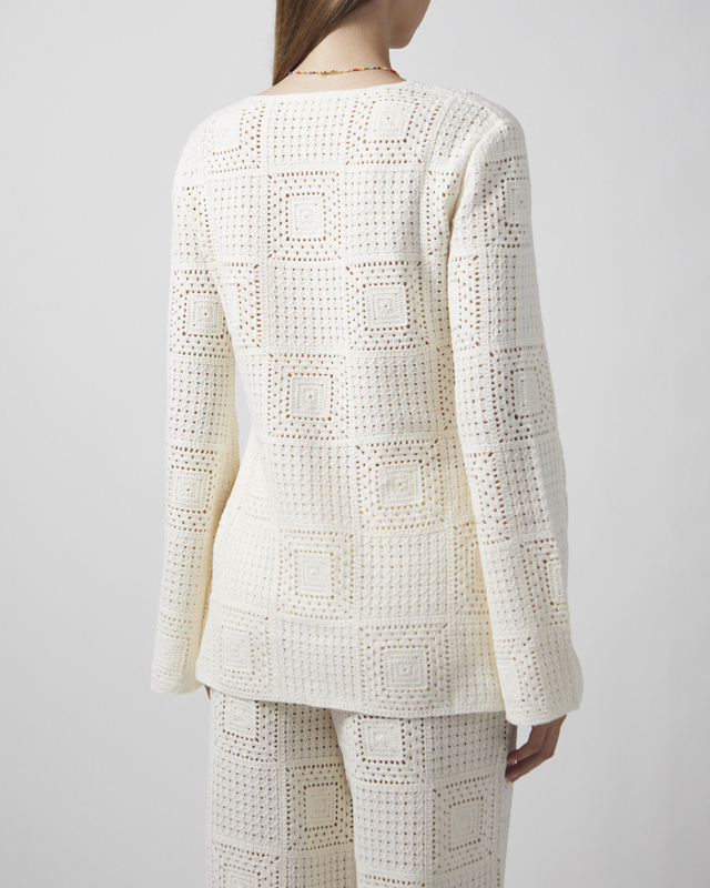 Malina Kofta Mirella Fitted Crochet Vanilla M