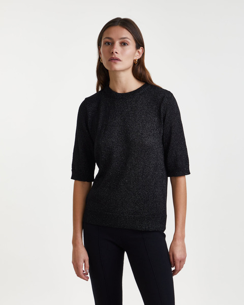 Topp Sienna Knit Lurex Svart 1