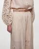 Zimmermann Skirt Wylie Embroidered Midi  Creme 1 (S-M)