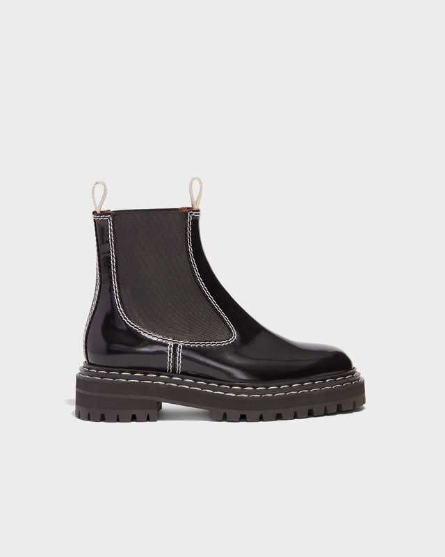 Proenza Schouler Boots Lug Sole Chelsea Black EUR 38