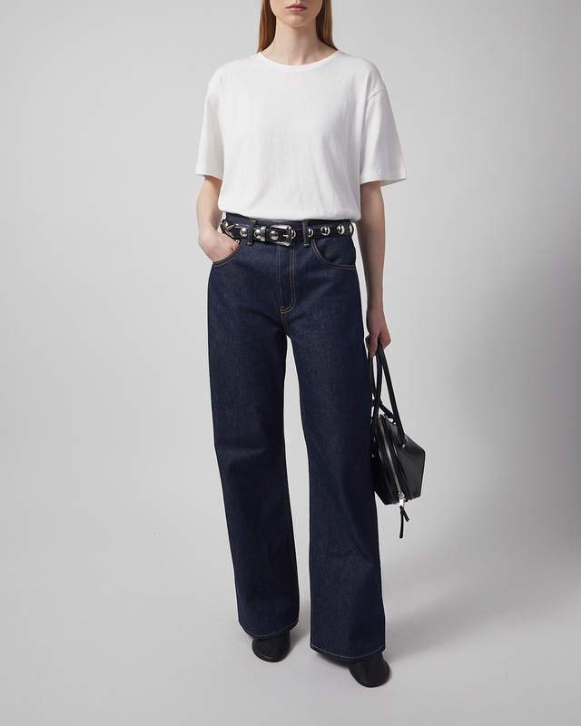 KHAITE T-shirt Mae Short Sleeve White L