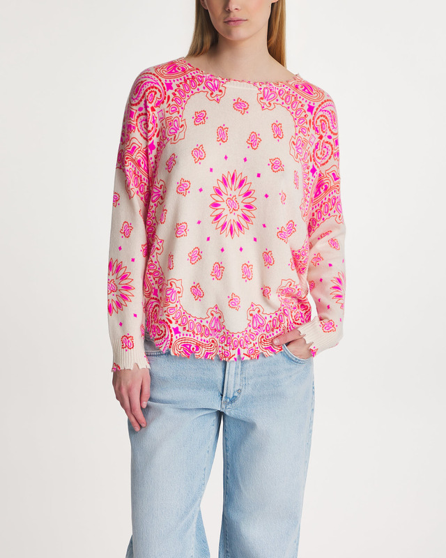 Kujten Tröja Mela Bandana Cashmere Orange S-M