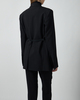 Sportmax Jakke Tailored Leather Belt Detail Black IT 48 (EUR L-XL)