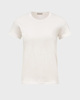 Moncler T-shirt Logo Patch Cotton Jersey  Natural XS
